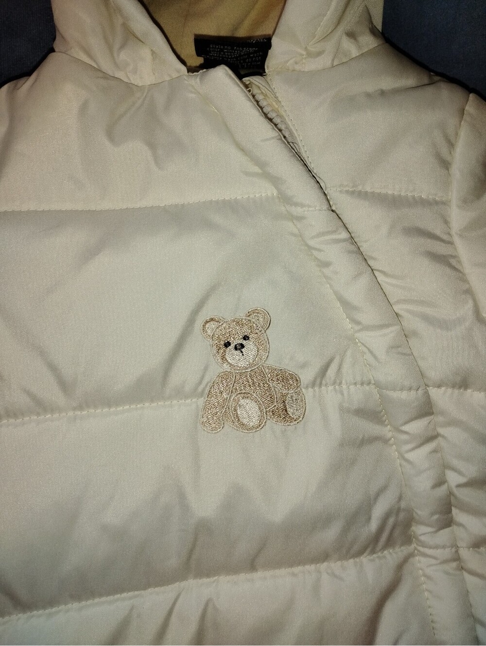 Brand new with tags Baby Puffer snow suit with Teddy Bear Embroidery